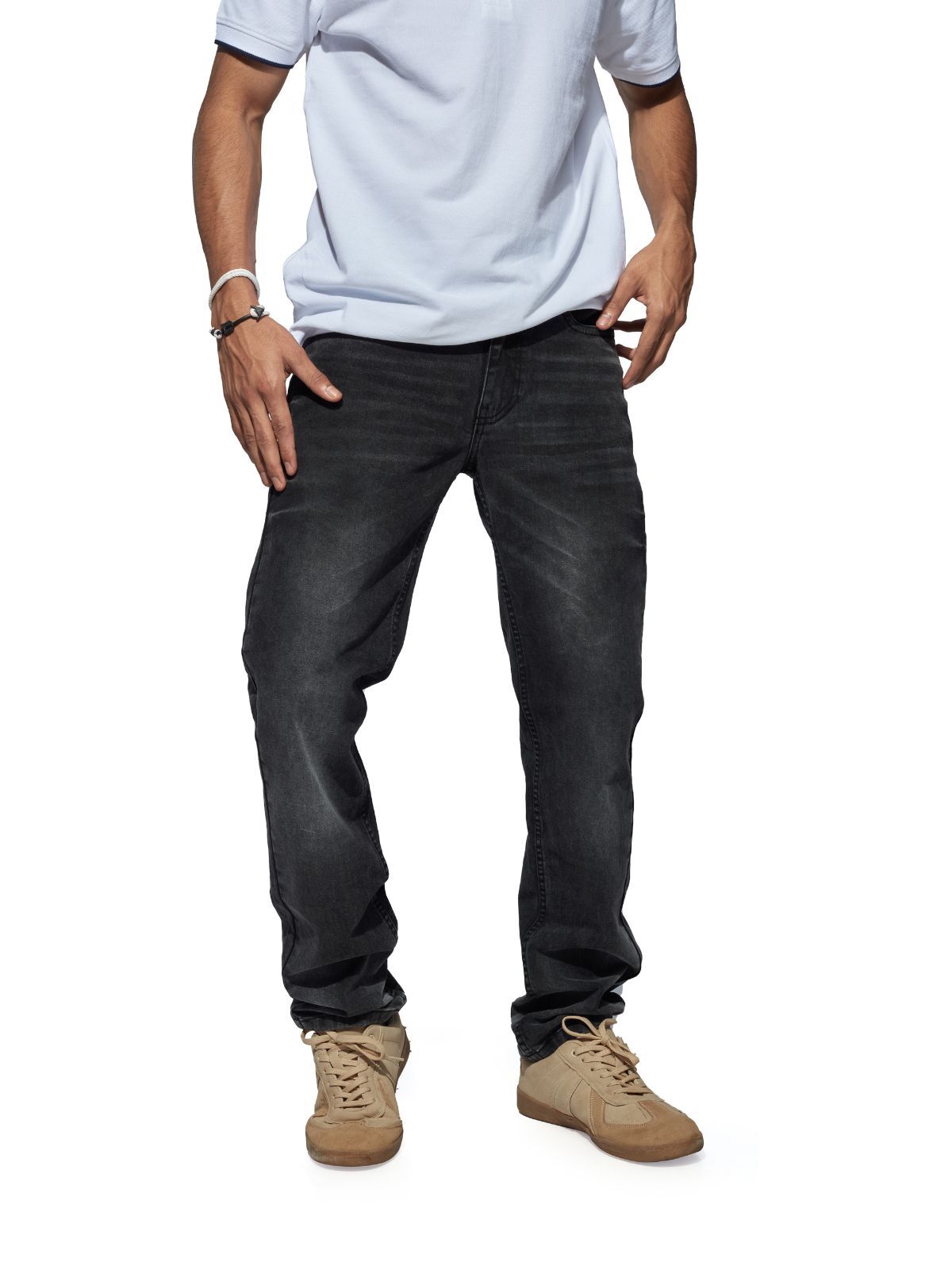 MENS BLACK OFF FADE - SB DENIM REG