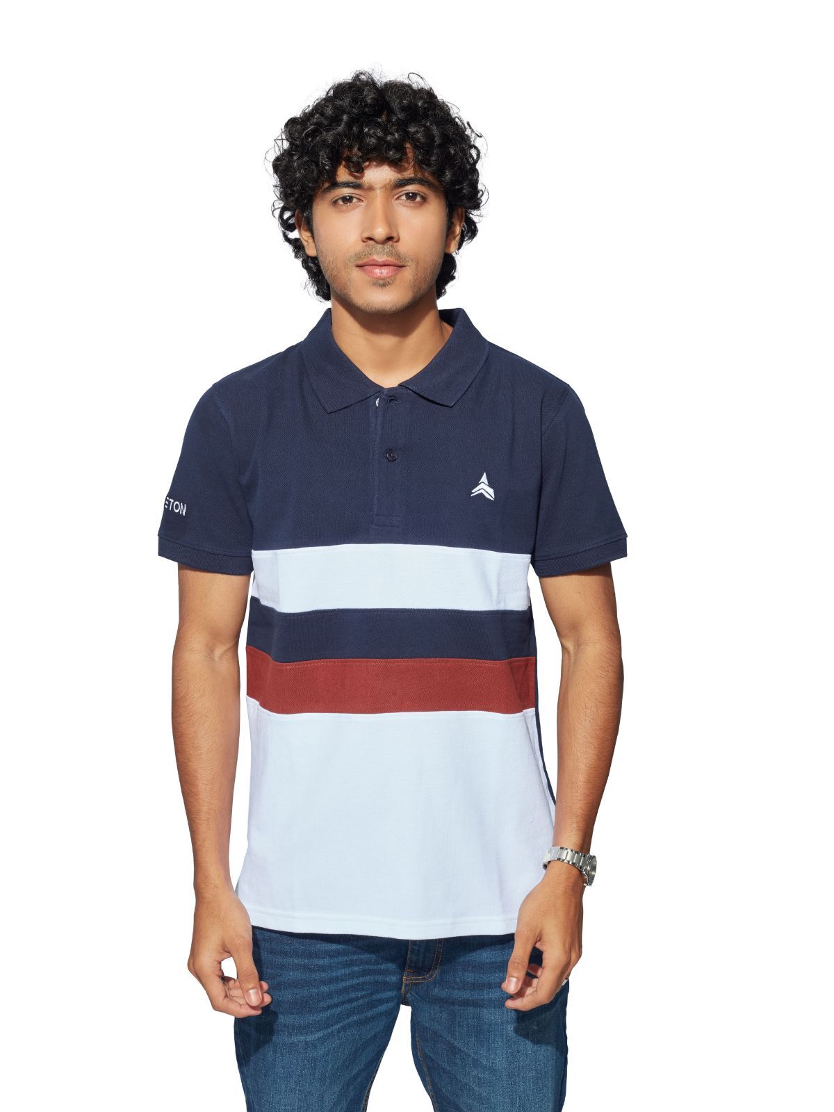 MENS CUT & SEW POLO - SB PIQUE CN NAV_BLU_MAR